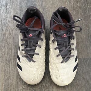 Adidas Beige and Black Soccer Cleats